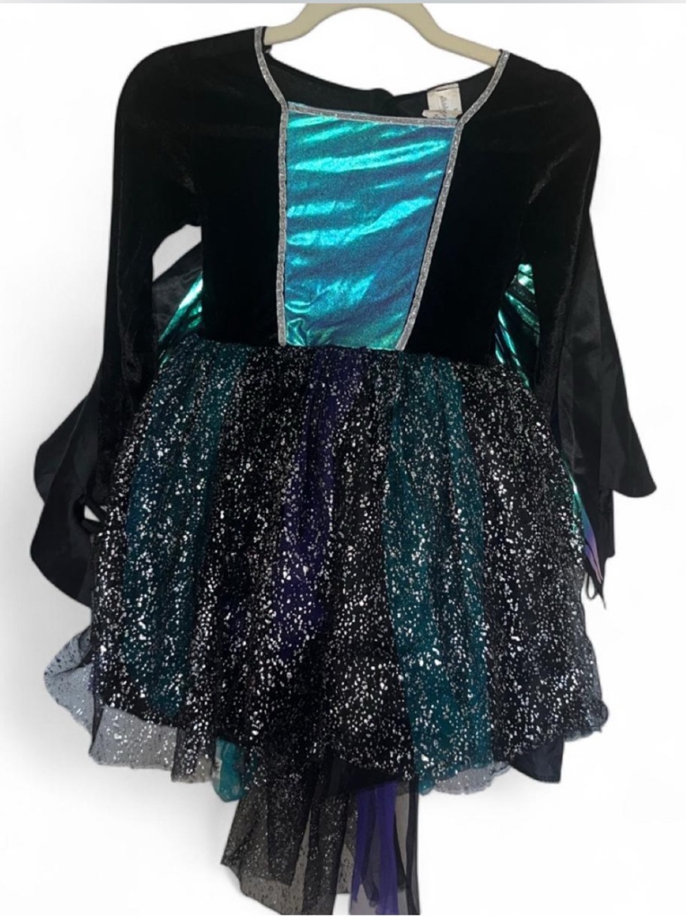 Girls Dark Fairy Costume with Wings + Sparkly Tights – Target
